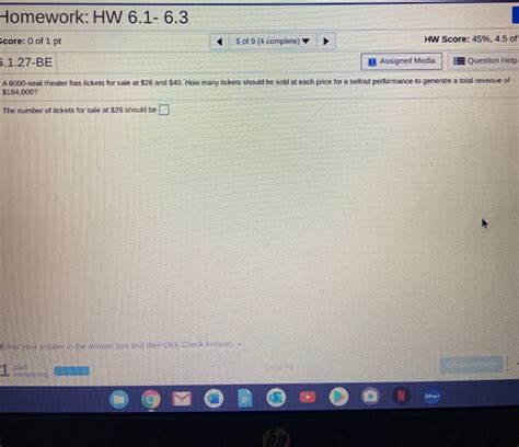 Solved Homework HW 6 1 6 3 Score 0 Of 1 Pt 5 Of 9 4 Chegg