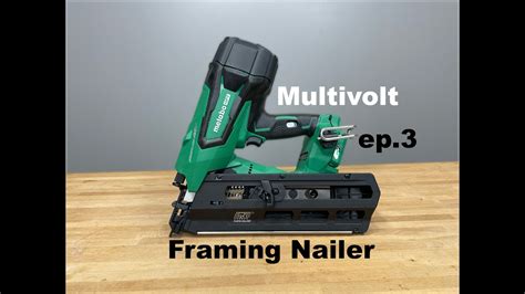 Metabo Hpt Multivolt 36v 21 Degrees Cordless Framing Nailer Review Nr3690dr Nail Guns Ep 3