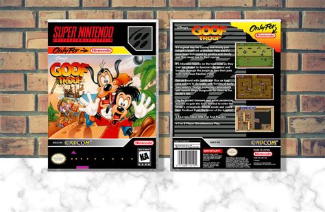 Disney S Goof Troop Snes Video Game Case