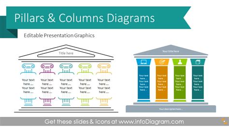 Pillar Diagrams and Column Infographics (PPT Graphics)