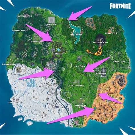 Dance At Different Beach Parties Map And Locations Fortnite Polygon