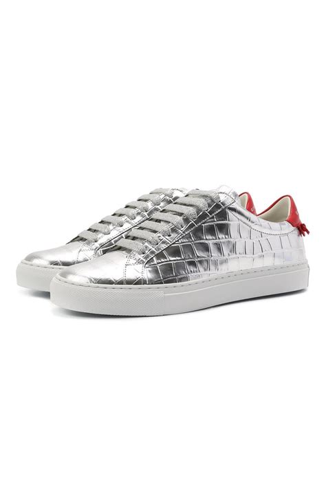 Женские серебряные кожаные кеды urban street GIVENCHY купить в интернет ...