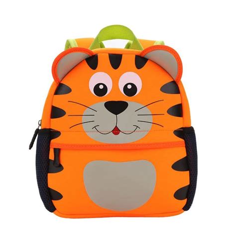 Neoprene 3d Kids Bag Cute Animal Design Backpack Toddler Children