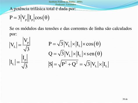 PPT TENSÕES E CORRENTES EM CIRCUITOS TRIFÁSICOS BALANCEADOS