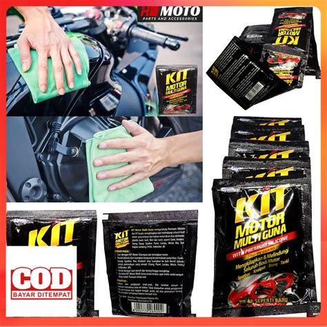 Jual 1 PACK ISI 12 SACHET KIT MULTIGUNA SACHET PENGGILAP BODY KIT MOTOR