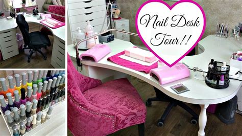 Nail Desk Tour Nail Desk Home Nail Salon Nail Salon