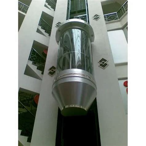 Glass Capsule Passenger Elevator Without Machine Room Maximum Speed