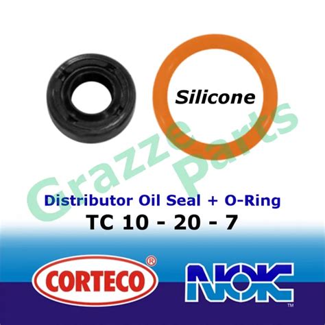 Pc Nok Corteco Distributor Oil Seal Silicone Silicon Orange