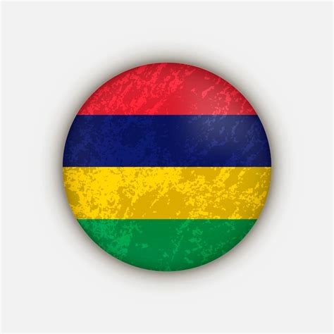 Premium Vector Country Mauritius Mauritius Flag Vector Illustration