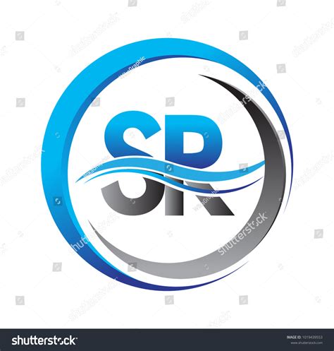 Initial Letter Logo Sr Company Name Stock Vector Royalty Free 1019439553