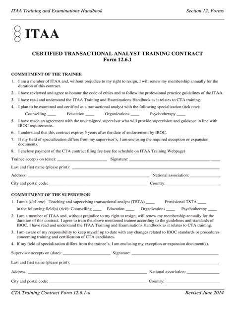 Itaa Transactional 126 Form Fill Online Printable Fillable Blank