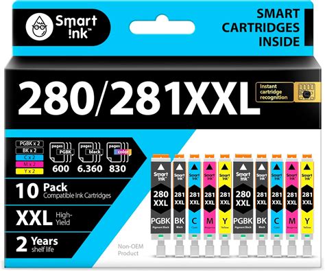 Smart Ink Compatible Ink Cartridge Replacement For Canon 280 281 PGI