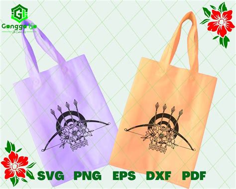 Floral Archery Svg Archery With Flowers Svg Archery Tribe Etsy