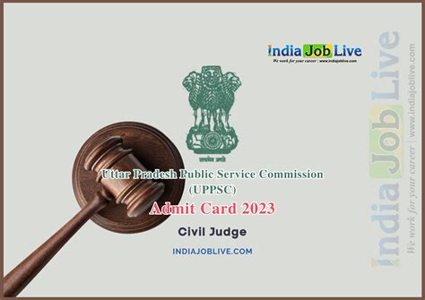 Uppsc Civil Judge Admit Card 2023 Download Pdf Link