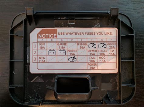 2007 Toyotum Fj Cruiser Fuse Box Wiring Diagram