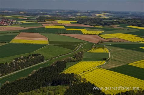 Flight Germany Canola Fields Main River