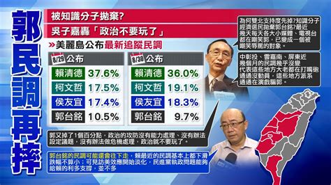 【每日必看】郭最新民調太驚人 吳子嘉 「沒能力處理」就不要玩了｜郭正亮預言郭民調還會往下走 賴清德利多支撐不多了 20230831 Youtube