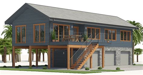 Home Plan CH537 | Elevated house plans, Stilt house plans, Coastal house plans