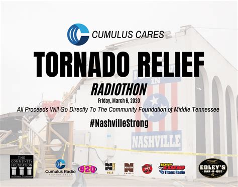 Tornado Relief Radiothon Donate Now Wsm Fm1