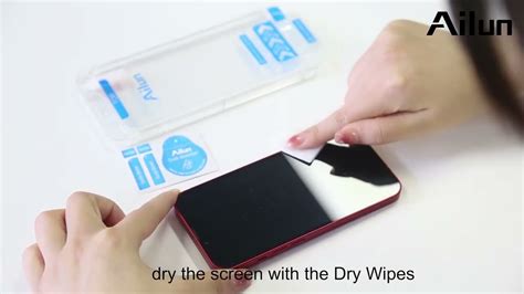 Ailun Innovated One Peel Screen Protector Installation Frame On Iphone