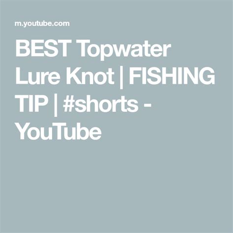 Topwater Lures Artofit