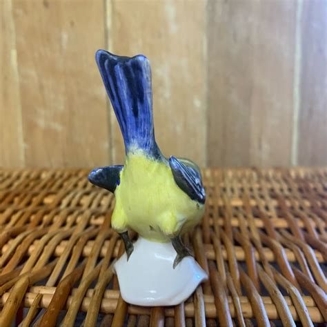 Goebel Other Vintage Goebel Blue Eurasian Titmouse Bird Figurine