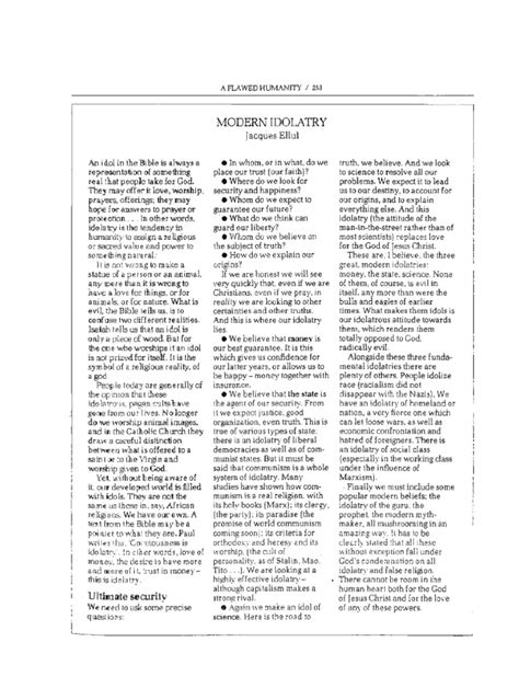 modern idolatry idolatry religious belief  doctrine