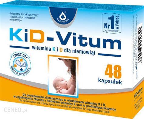 KiD Vitum Witamina K i D dla niemowląt 48 kapsułek twist off opinie