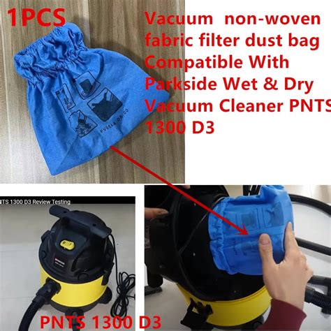 1 PCS Vacuum Non Woven Fabric Filter Dust Bag Compatible With Parkside