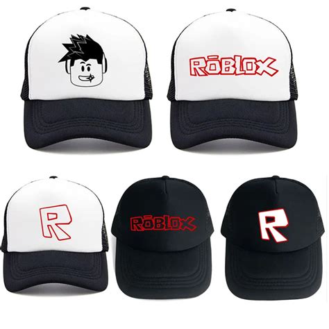 Adjustable Roblox Cap Kids Baby Teenage Summer Sun Hats Caps Cartoon