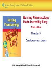 Pharm Chapter 5 Nursing Pharmacology Made Incredibly Easy Third