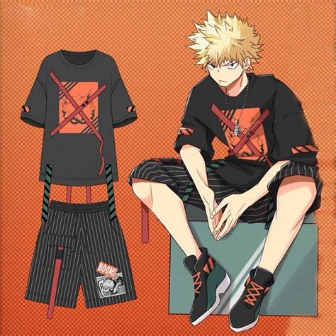 Buy My Hero Academia Bakugou Katsuki Daily Wear T Shirts And Pants