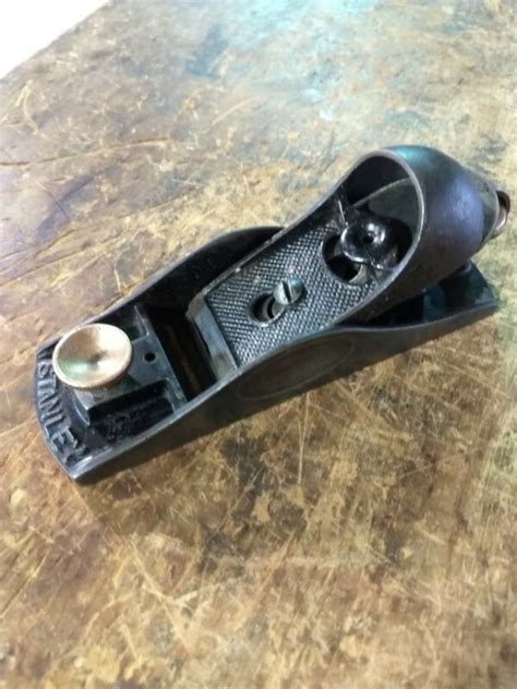 Vintage Stanley No Block Plane Adjustable Throat Usa Carpenter