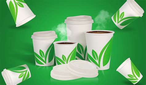 biodegradable cups on Behance