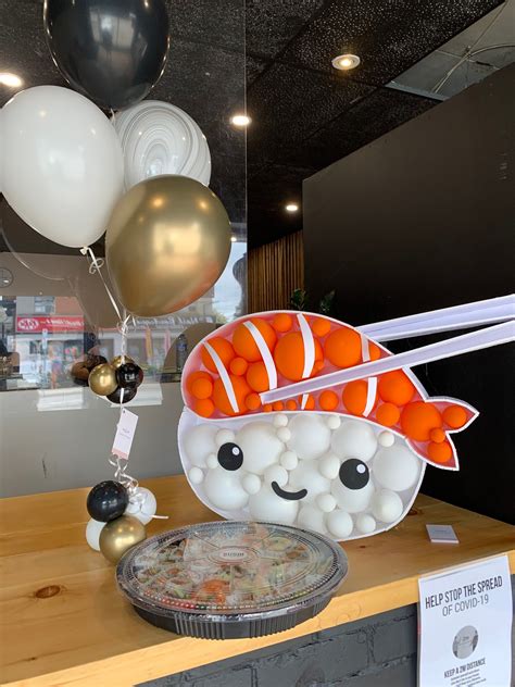 Sushi Party Decorations Sushi Party Ideas Sushi Balloon Etsy