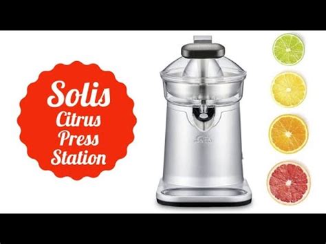 SOLIS CITRUS PRESS STATION Vrhunsko električno cjedilo za agrume