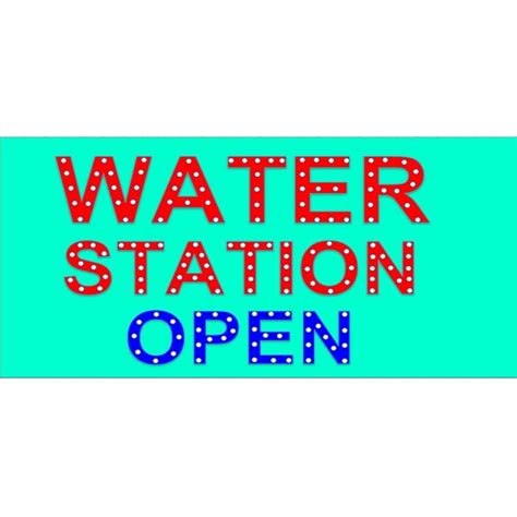 Customized Led sign-WATER STATION OPEN | Shopee Philippines