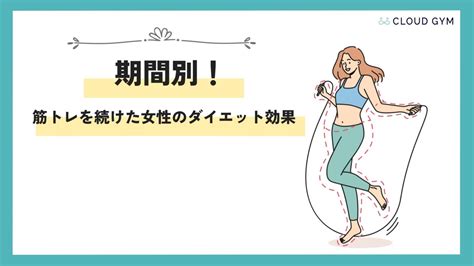 筋トレ効果が出るのはいつから？女性の体重が増える理由や期間も解説