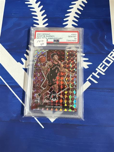 Scottie Barnes 2021 Mosaic 207 NBA 75th Anniversary Price Guide