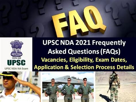 UPSC NDA Exam FAQs 2021 Check Frequently Asked Questions Vacancies