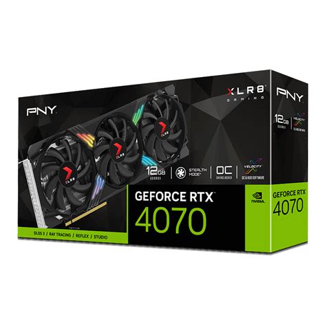 PNY GeForce RTX 4070 12GB XLR8 Gaming VERTO EPIC X RGB Overclocked