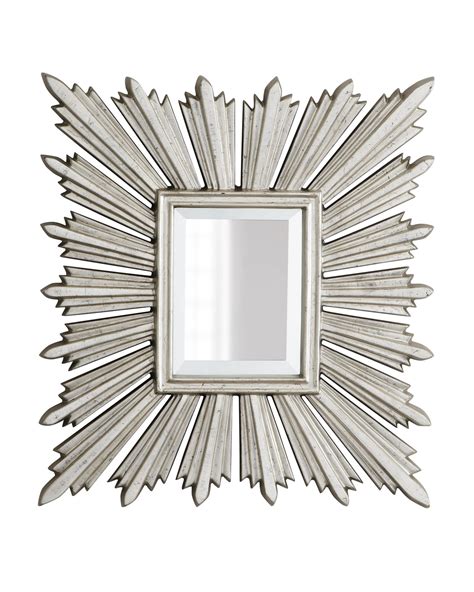 Silver Leafed Sunburst Mirror