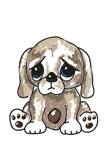 Cartoon Sad Puppy Dog Eyes