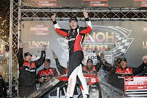 Corey Heim Navigates Lapped Traffic, Wins at Bristol