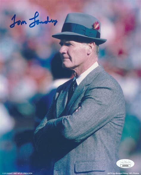 Tom Landry Autographed Memorabilia Signed Photo Jersey Collectibles