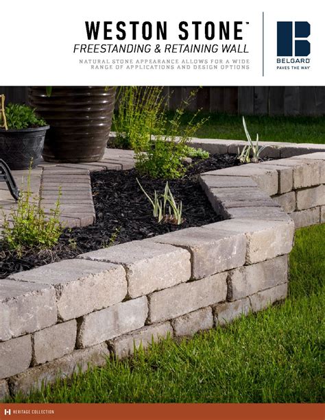 Weston Stone Wall Jewell Cut Sheet Belgard