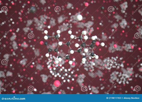 Molecule Of Levonorgestrel Molecular Model Conceptual 3d Rendering