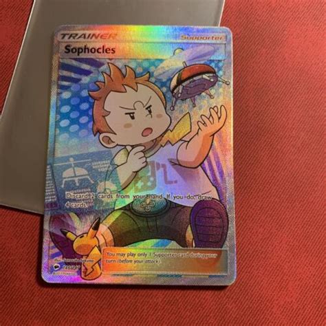 Sophocles 146 147 Pokemon Burning Shadows Sun Moon Full Art Rare