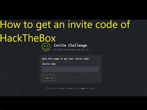 How To Get Hack The Box Invite Code HackTheBox Invite Code 2020 YouTube