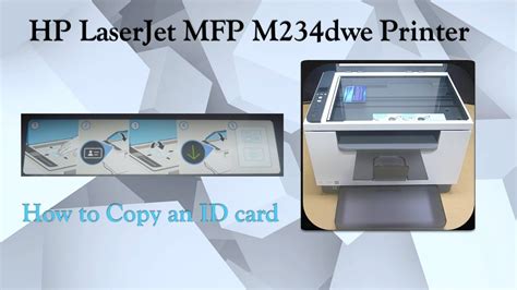 Hp Laserjet Mfp M Dwe Printer How To Copy An Id Card Youtube